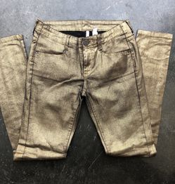 M N G by MANGO Gold Jeans