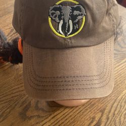 Brookfield Zoo Baseball Cap Brown Adj Embroidered Elephant