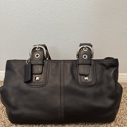 Coach Large Black Soho Leather Handbag