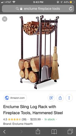 Eclume Log Rack with Tools