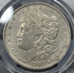 1893-P Morgan Silver Dollar $1