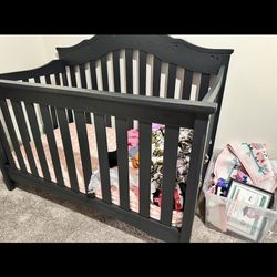 Brown Baby Crib & Changing Table $200 firm