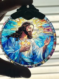 Jesus Sun Catcher or Ornament