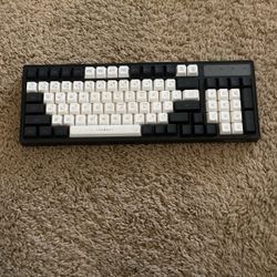 Gk98 Wireless Gaming Keyboard,2.4G Rechargeable Rgb White Gaming Keyboard,Rgb