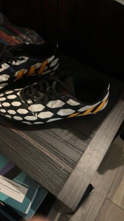 Adidas Soccer Cleats Black White Orange