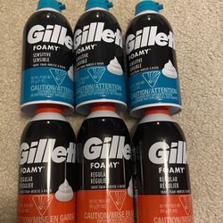 6 Gillette Shave Foamy