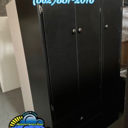 Black XL Wardrobe Ropero Closet Dresser