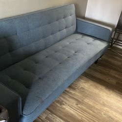 Modern Grey Futon Couch 150 OBO