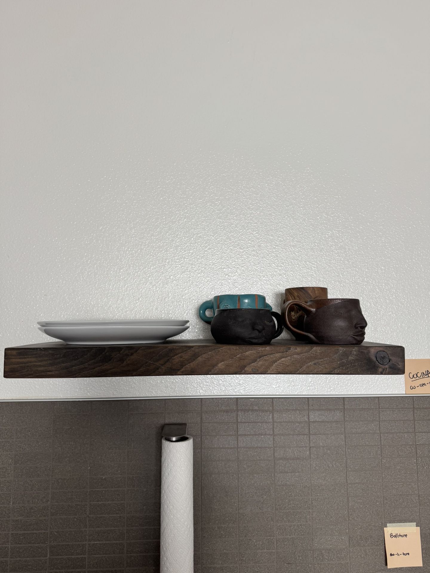 Floating Dish Shelves!