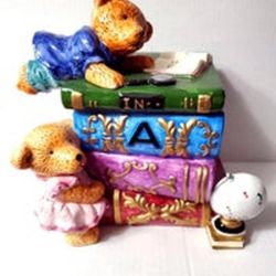 Teddy Bear Cookie Jar Ceramic