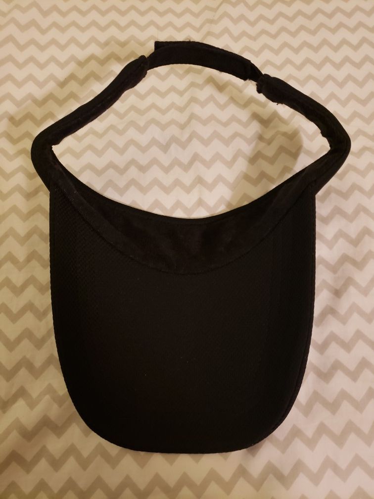 Black long visor hat