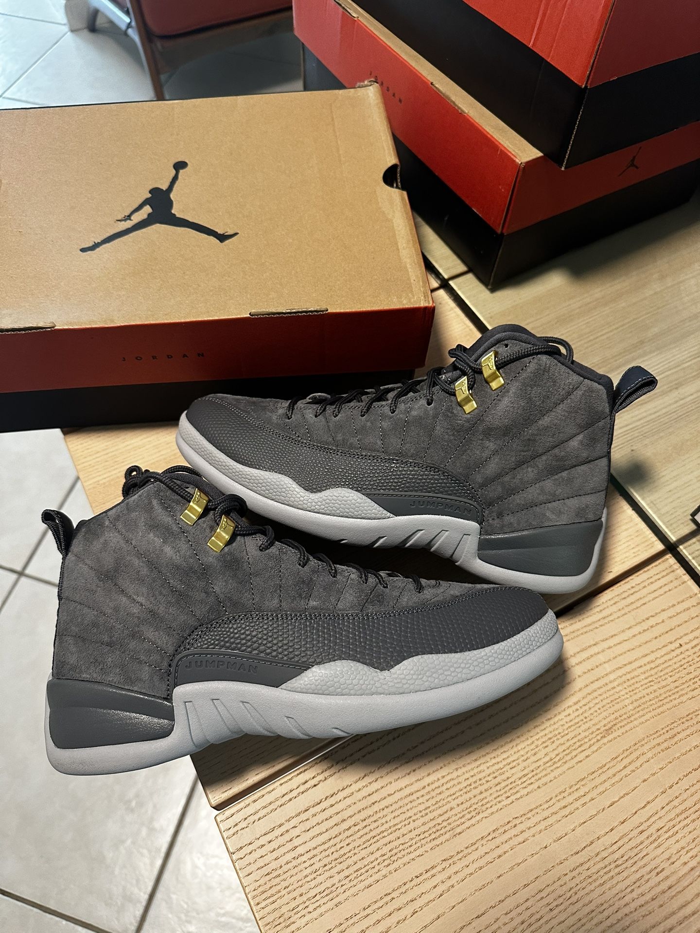 Nike Jordan 12 Dark Grey RARE SIZE 9
