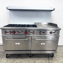 60 ins 6b24g NSF oven range HFSO-60-G24