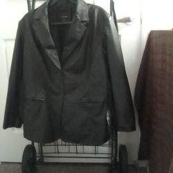 Genuine Leather Blazer/Can Coat by George