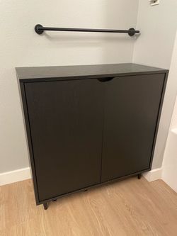 Black wooden cabinet