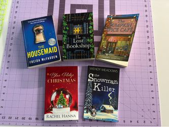 5 fiction paperbacks