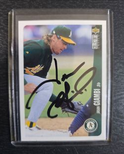 1996 Upper Deck Collector's Choice Jason Giambi Autographed Card (Oakland A's) 🔥