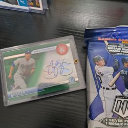 Corey Seager Rookie AUTO Topps Chrome Baseball Rangers