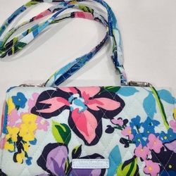 Vera Bradley RFID Wallet Crossbody Wristlet "Marian Floral" /