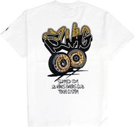 Liberty Walk LBWK LB 86 Aero Disc Slang Graphic T-Shirt, White
