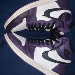 Court Purple Jordan 1 