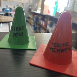 Student positive reinforcement cones
