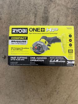 Ryobi ONE+ HP 18V Brushless Cordless Compact Cut-Off Tool (Tool Only) with Extra 3 in. Cut-Off Wheels (3-Pack)
