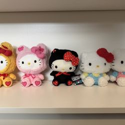 Hello Kitty Plush - Set Of 5