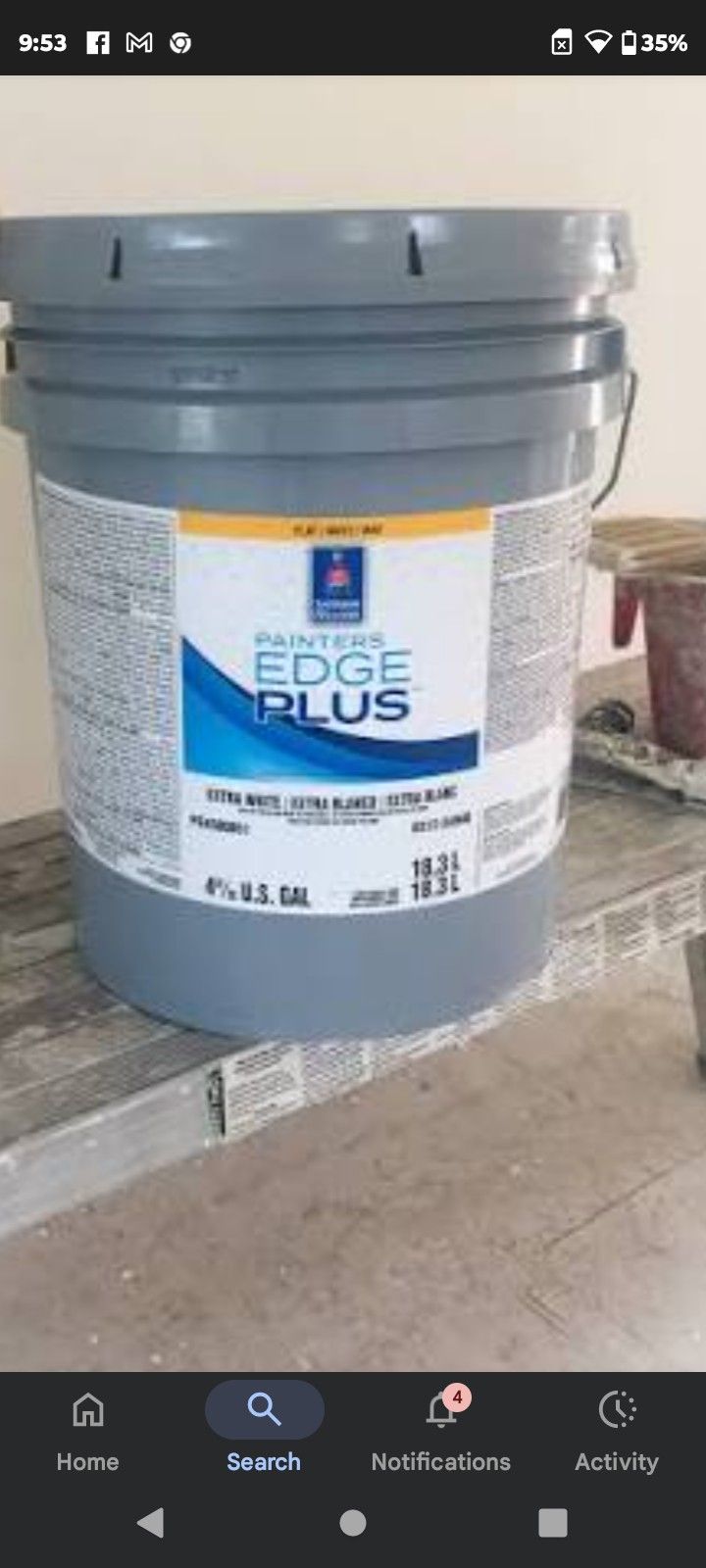 5 Gallon Paint And Primer 