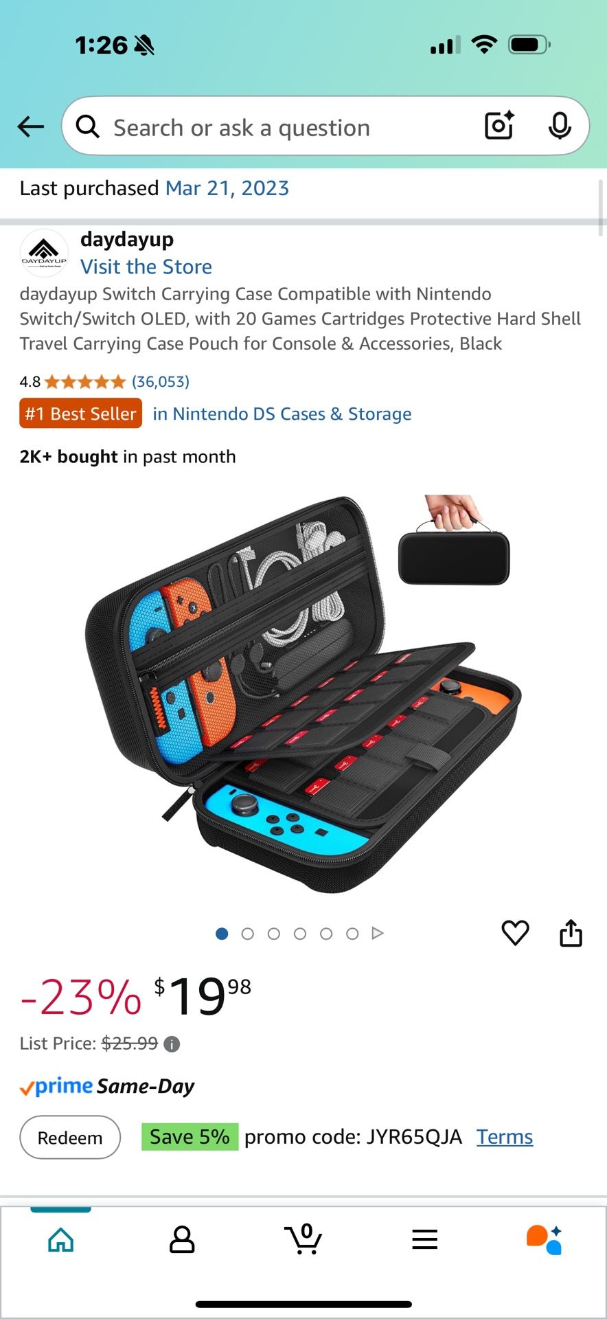 Nintendo Switch Case