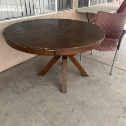 Wooden Table And Chair 