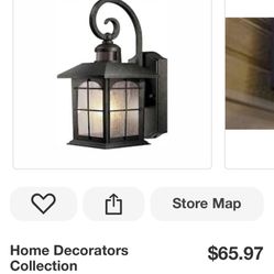 Home Decorators Collection “Brimfield” Motion-sensing Outdoor Light - Aged Iron