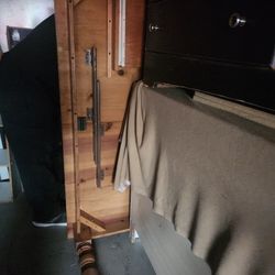 6 Chairs, Table W/leaf And Matching Hutch