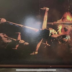 Star Wars A New Hope Original 21x18 Authentic Poster Photo 1994 Framed