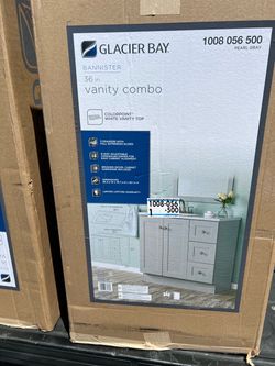36 inch Grey Bathroom Vanity Combo