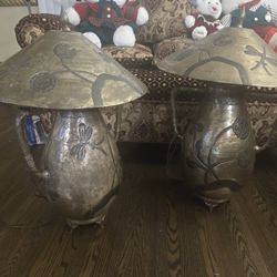 Preciosas Lamparas Antiguas X Mas De 30 Años  Nesesitan Un Nuebo Hogar