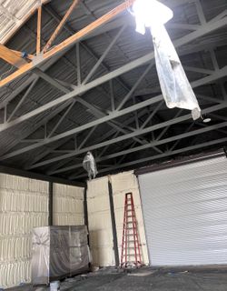Spray Foam Insulation + Paint