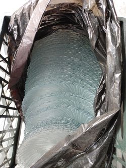 Clear Glass Plates Spiral