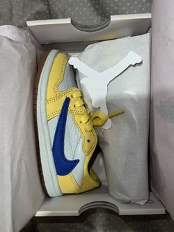 Jordan 1 Low OG SP Travis Scott Canary Toddler 