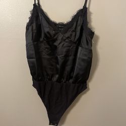 Black lace bodysuit 
