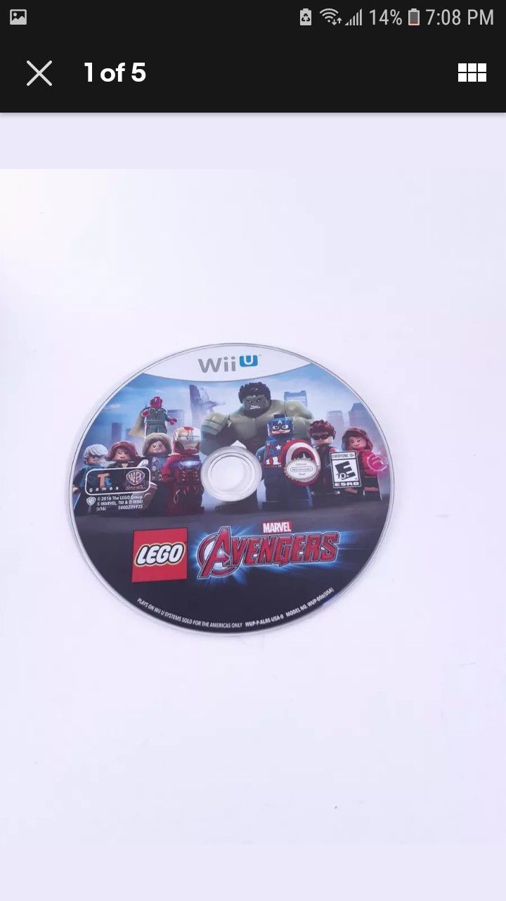 LEGO Marvel's Avengers (Nintendo Wii U) SPOTLESS . *DISC ONLY*