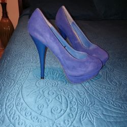 purple heels size 7/8