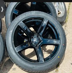 20" staggered rims tires for charger chellanger 5x115