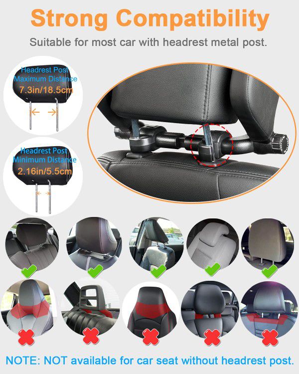 Car Headrest Pillow Sleeping Head & Neck Support Buluby Premium