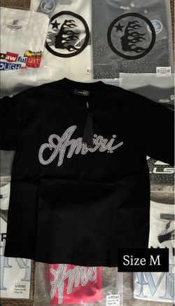 Amiri Black Logo T-Shirt Size M