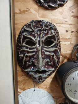 vintage ceramic mask