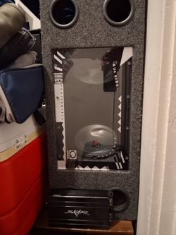 Skar amp and Kenwood 10s in logic bandpass box