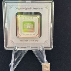 10 gram .999 silver Geiger bar