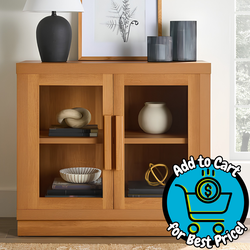 Better Homes & Gardens Ezra Accent Cabinet, Light Honey