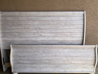 King size sleigh style bed frame